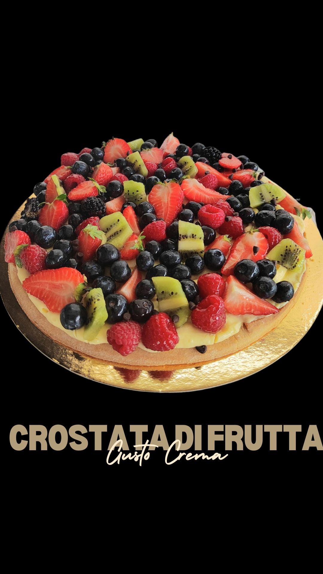 Torta - Crostata di frutta gusto crema